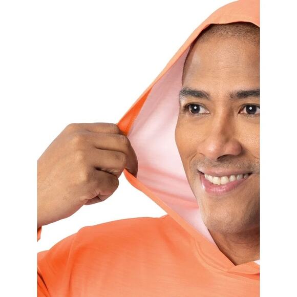 Guy Harvey Papaya Punch LS Performance Fishing Hoodie UPF Sun Shirt NEW~NWT - Picture 4 of 16